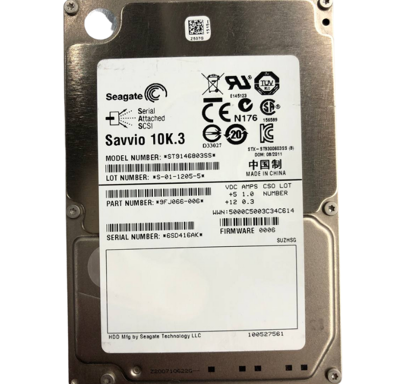 Disco Rígido Interno HP 146Gb 10K 2.5 SAS  - 507119-003