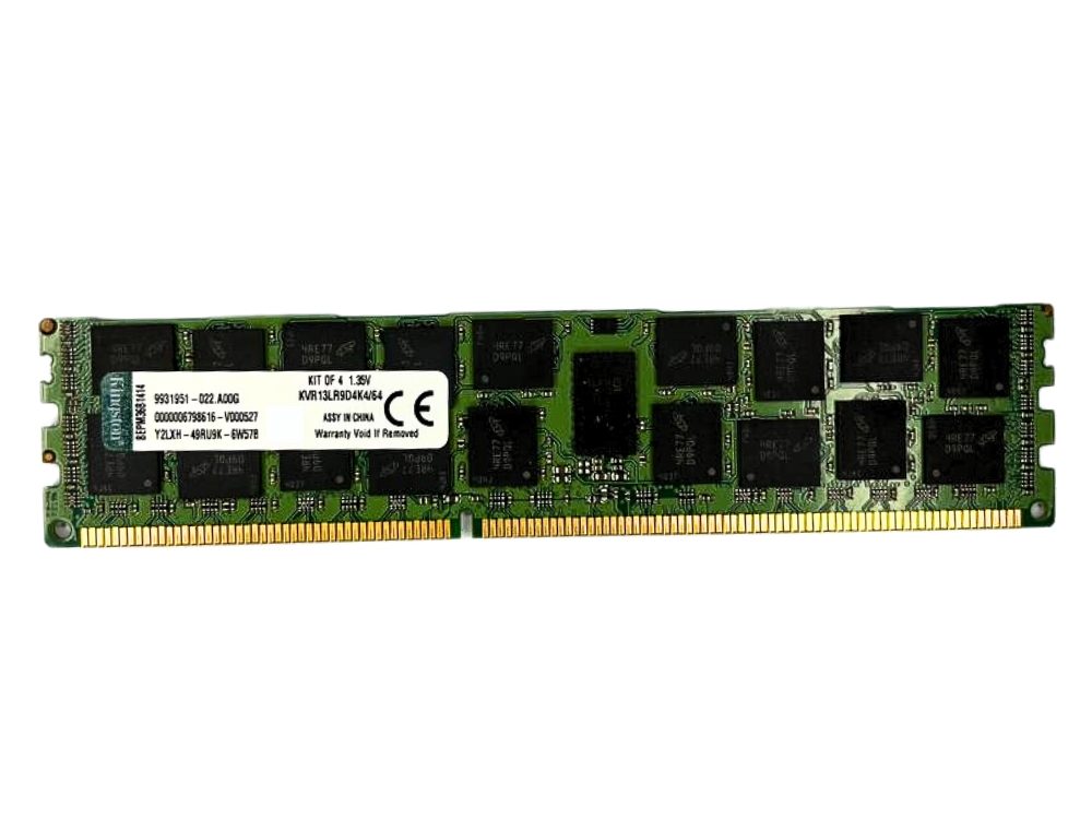 Alternative view of Memória Kingston PC3 10600L 16Gb 2Rx4 - KVR13LR9D4K4/64