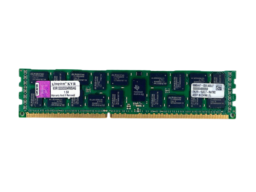 Memória Kingston PC3 10600R 4Gb 2Rx4 - KVR1333D3D4R9S/4G