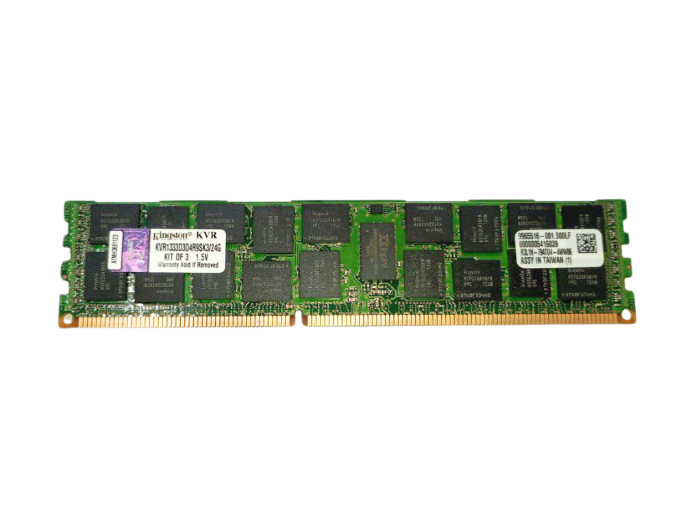 Memória Kingston PC3 10600R 8Gb 2Rx4 - KVR1333D3D4R9SK3/24G