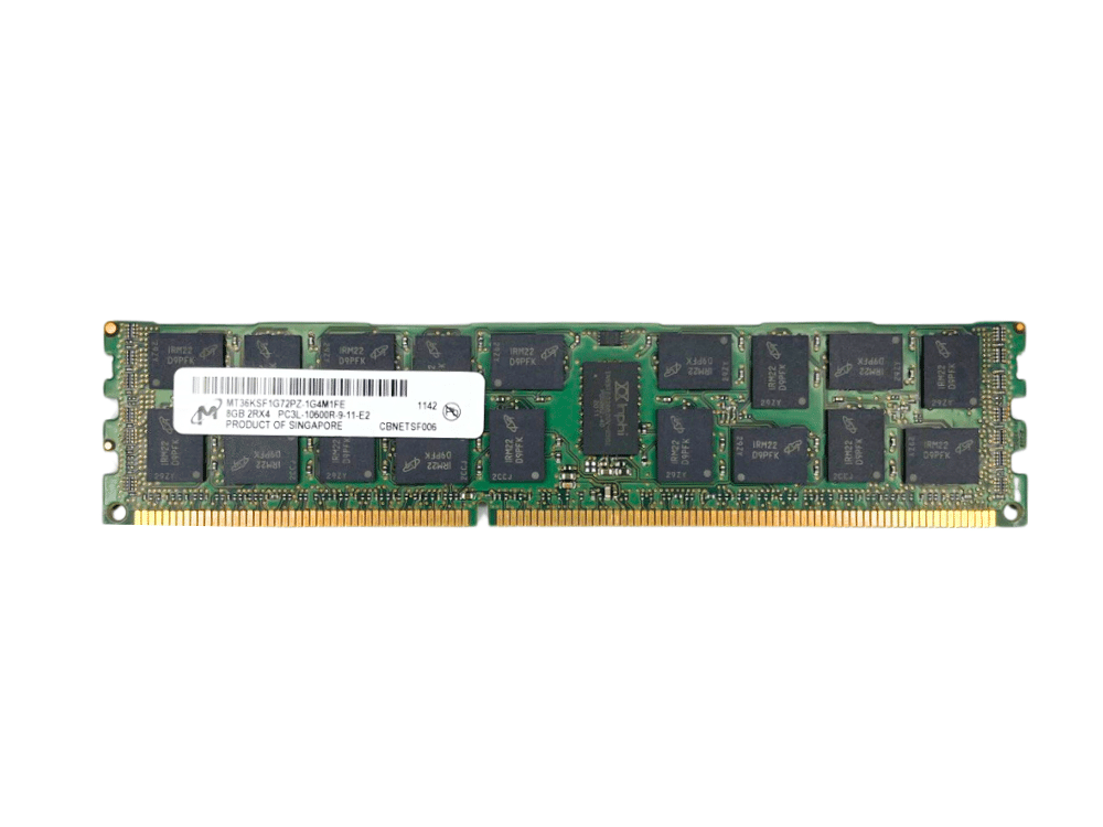 Memória Micron PC3 10600R 8Gb 2Rx4 - MT36JSF1G72PZ-1G4M1FE