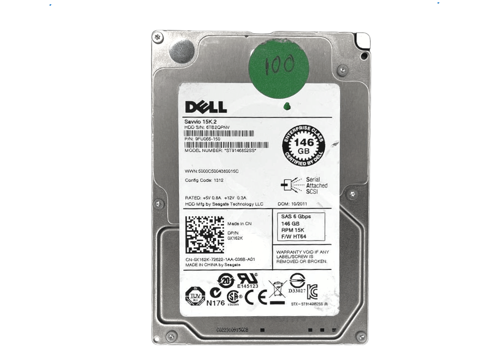 Disco Rígido Interno Dell 146Gb 15K 2.5 SAS - 9FU066-150