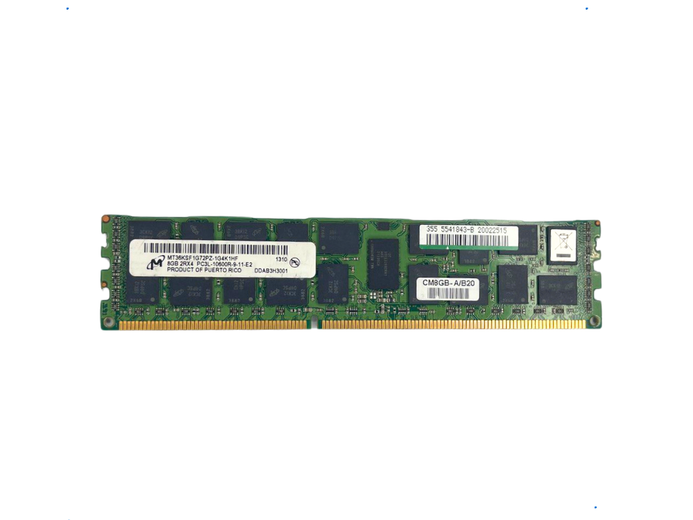 Memória Micron PC3L 10600R 8Gb 2Rx4 - MT36KSF1G72PZ-1G4K1HF