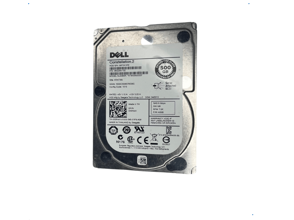 Disco Rígido Interno Dell 500Gb 7.2K 2.5 SAS - 9RZ264-150