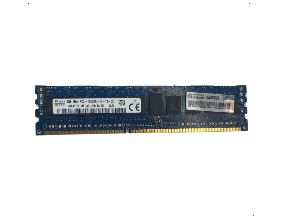 Memória SK Hynix PC3 12800R 8Gb 1Rx4 - HMT41GR7MFR4C-PB