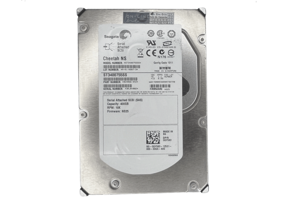 Disco Rígido Interno Seagate 400Gb 10K 3.5 SAS - 9EA066-042