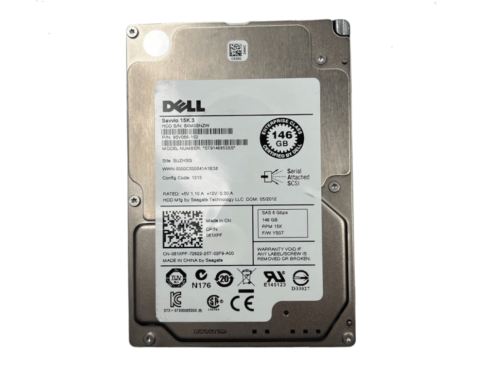 Disco Rígido Interno Dell 146Gb 15K 2.5 SAS - 9SV066-150