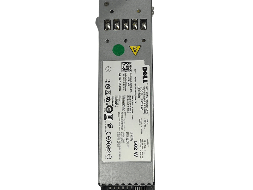 Fonte Servidor Dell A502P-00 502W AC Hot Swap – 0J38MN