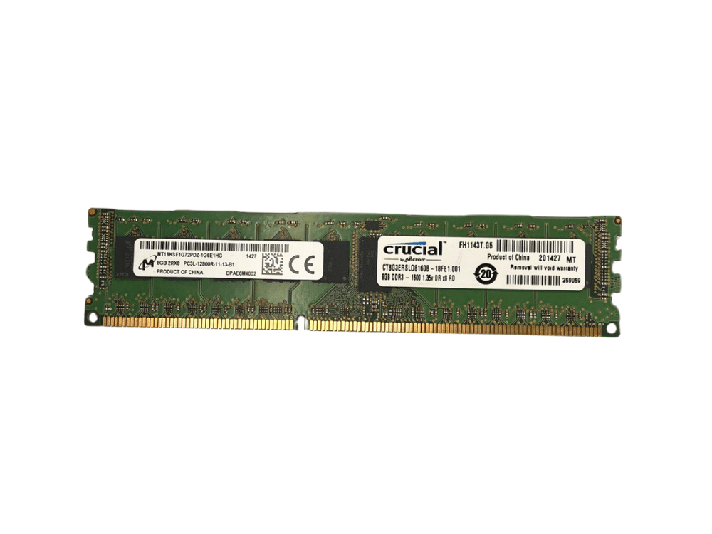 Memória Mícron PC3L 12800R 8Gb 2Rx8 - MT18KSF1G72PDZ-1G6E1HG