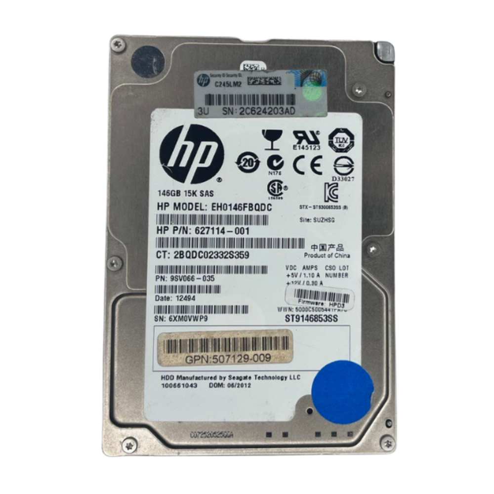 Disco Rígido Interno HP 146Gb 15K 2.5 SAS - 627114-001 - Imagem 3