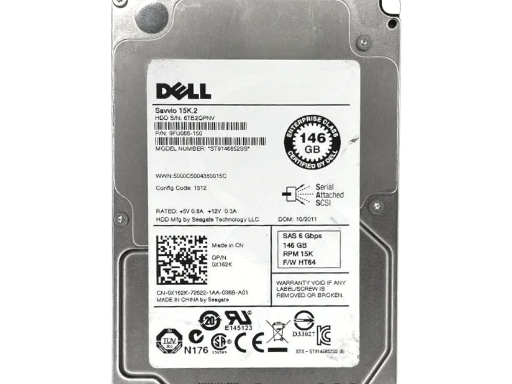 Disco Rígido Interno Dell 146Gb 15K 2.5 SAS - 9FU066-150