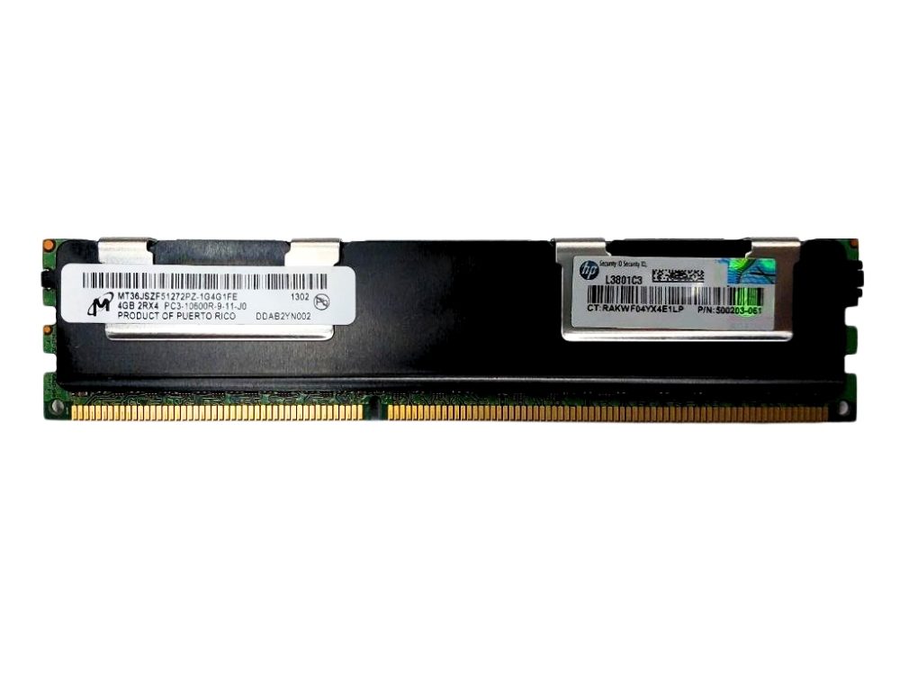 Memória Micron PC3 10600R 4Gb 2Rx4 - MT36JSZF51272PZ-1G4G1FE