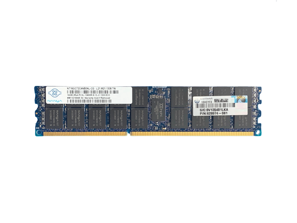 Memoria Nanya PC3L 10600R 16Gb 2Rx4 - NT16GC72C4NB0NL-CG