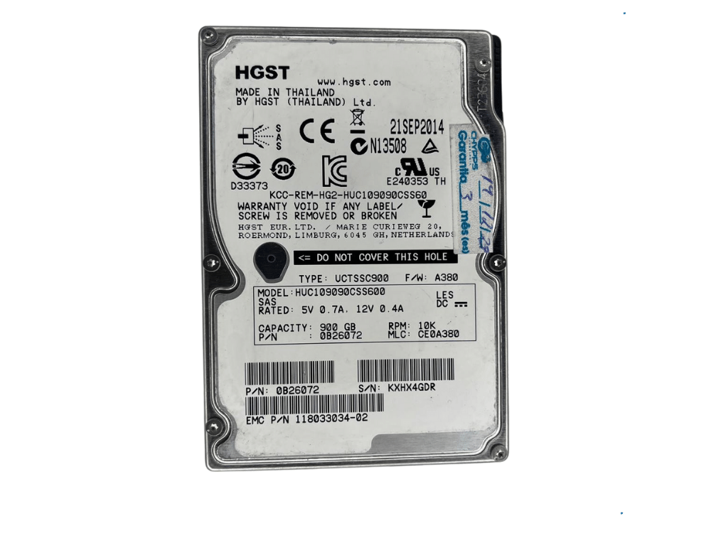 Disco Rígido Interno Hitachi 900Gb 10K 2.5 SAS - 0B26041