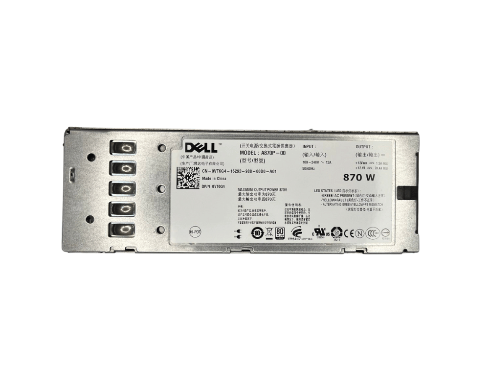 Fonte Servidor Dell A870P-00 870W AC Hot Swap – 0VT6G4
