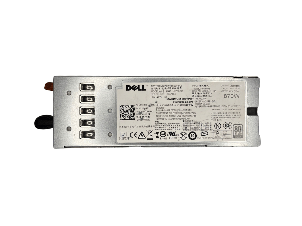 Fonte Servidor Dell A870P-00 870W AC Hot Swap – 0YFG1C