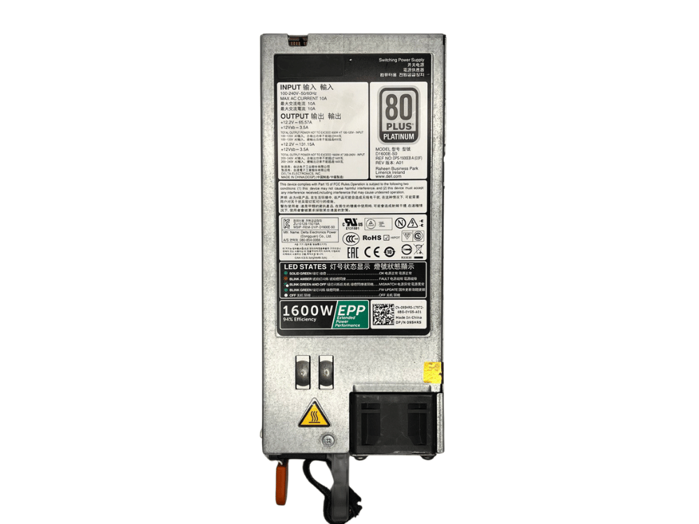 Fonte Servidor Dell D1600E-S0 1600W AC Hot Swap EPP – 095HR5