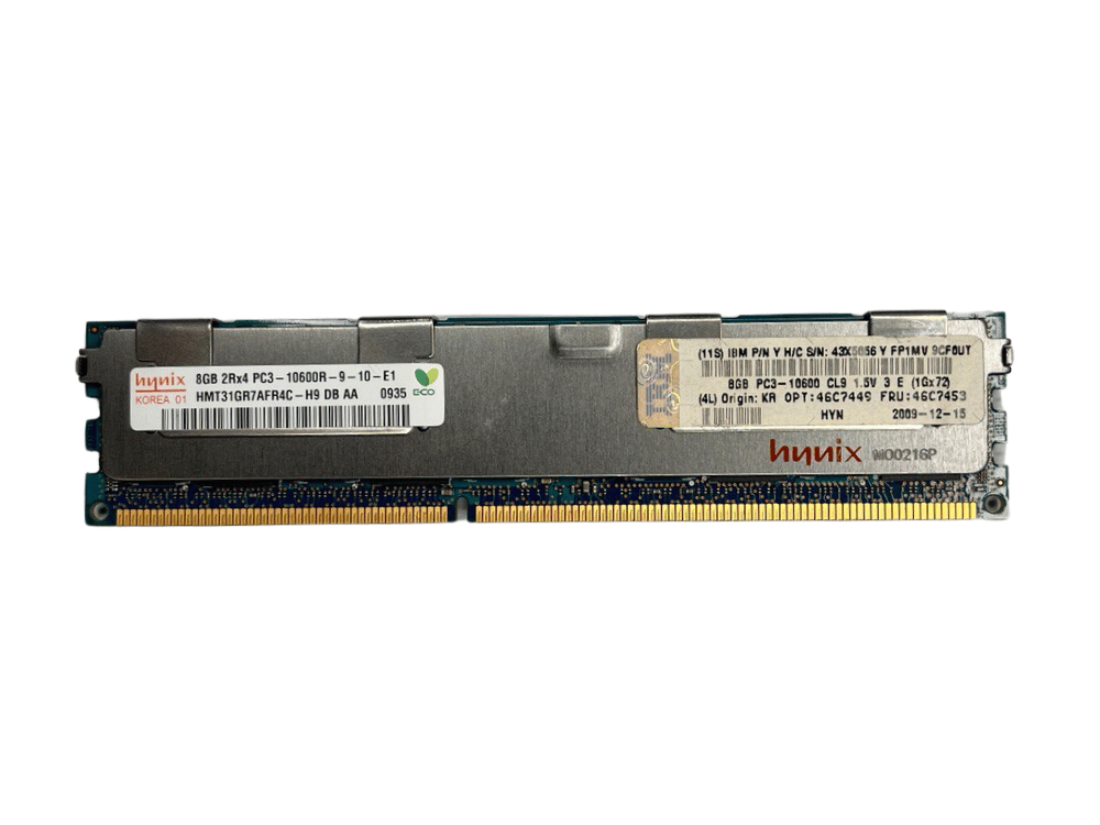 Memória SK Hynix PC3 10600R 8Gb 2Rx4 - HMT31GR7AFR4C-H9