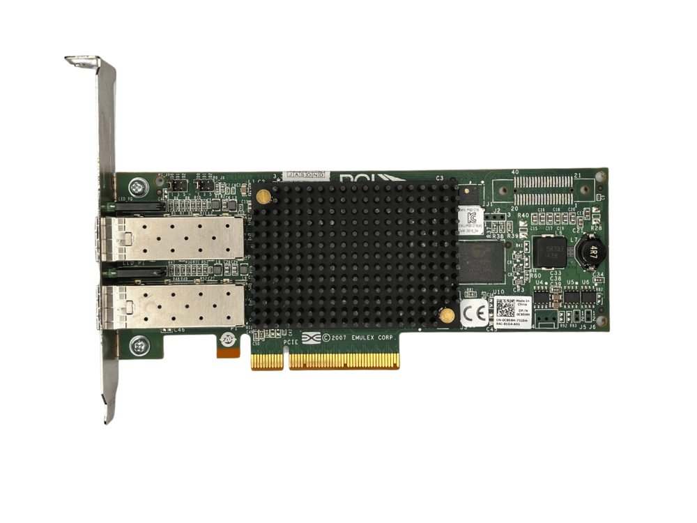 Placa de Rede SFP Emulex LPE12002 HBA 8Gb 2 Porta- 0C856M