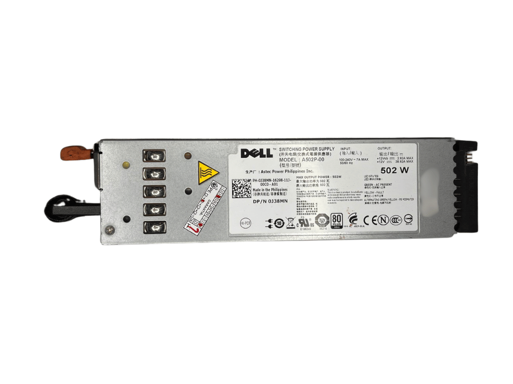Fonte Servidor Dell A502P-00 502W AC Hot Swap – 0J38MN