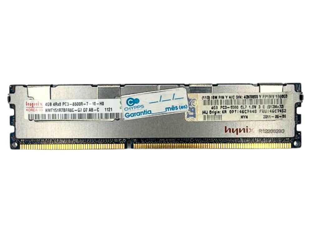 Memória SK Hynix PC3 8500R 4Gb 4Rx8 - HMT151R7BFR8C-G7 C/D