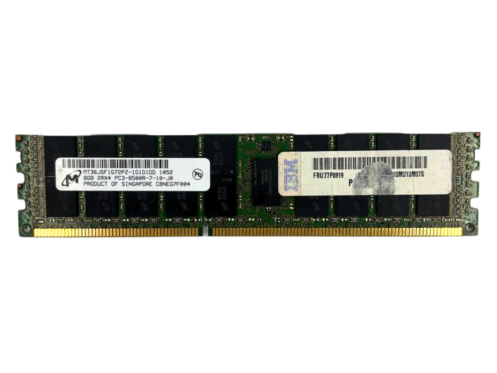 Alternative view of Memória Micron PC3 8500R 8Gb 2Rx4 - MT36JSF1G72PZ-1G1D1DD