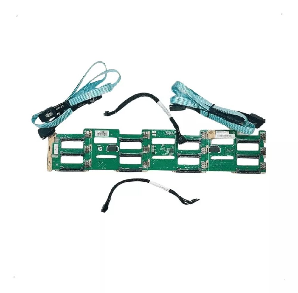 Backplane Hds 3.5 12 Baias Hp Dl380 G9 777284-001 Com Cabos