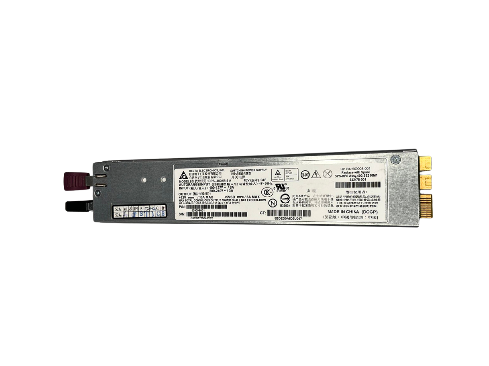 Alternative view of Fonte Servidor HP DPS-400AB-5 400W AC Hot Swap – 509008-001