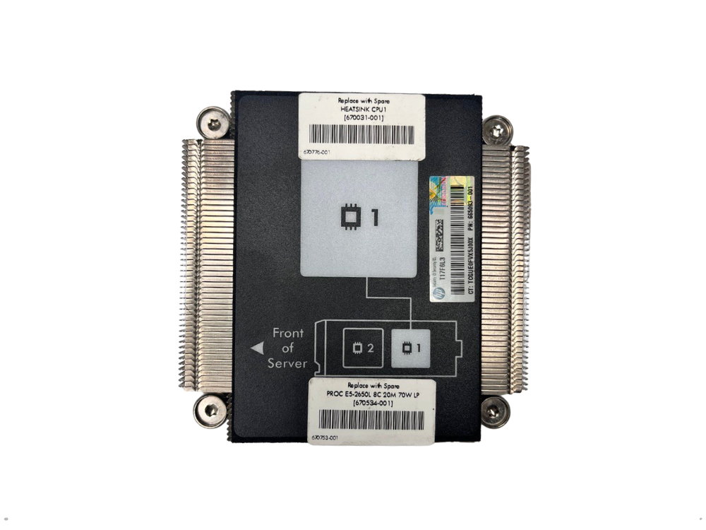 Dissipador de Calor HP ProLiant BL460C G8 CPU 1 - 665002-001