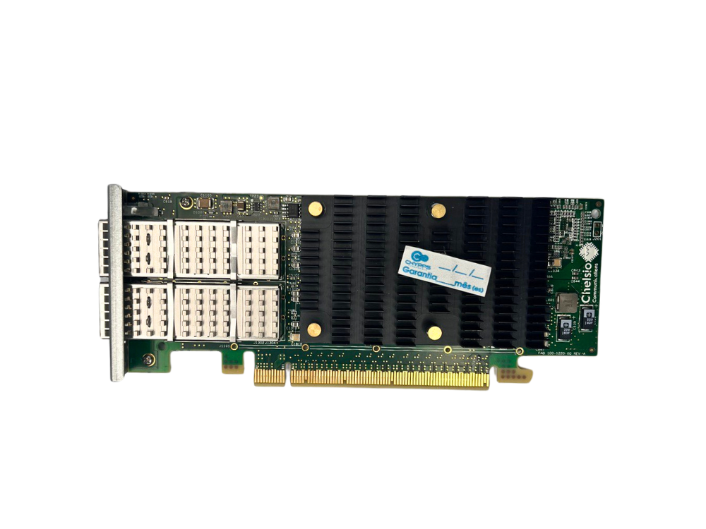 Placa de Rede QSFP Chelsio 100Gb 2 Porta - T62100-LP-CR