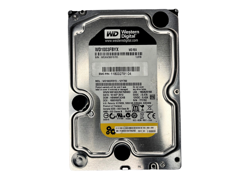 Disco Rígido Interno WD 1Tb 7.2K 3.5 SATA - WD1003FBYX