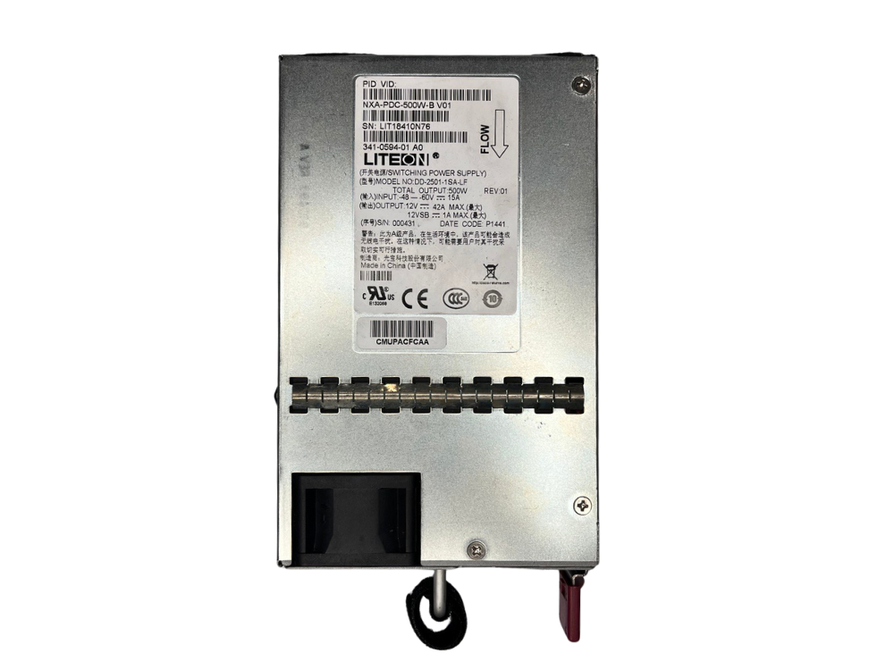 Fonte para Switch Cisco 500W DC Hot Swap – NXA-PDC-500W-B