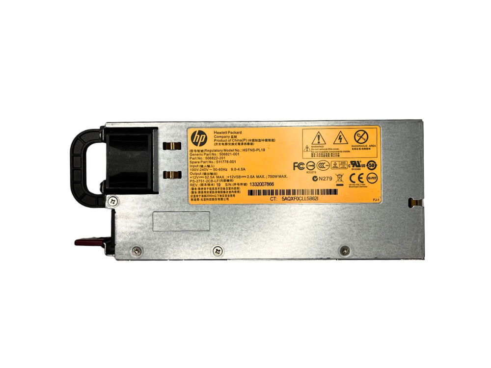 Fonte Servidor HP HSTNS-PL18 750W AC Hot Swap – 506822-201