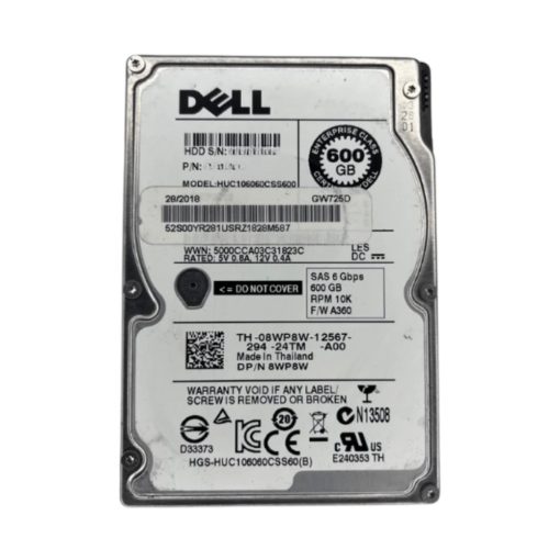 Disco Rígido Interno Dell 600Gb 10K 2.5 SAS - 1XF200-157