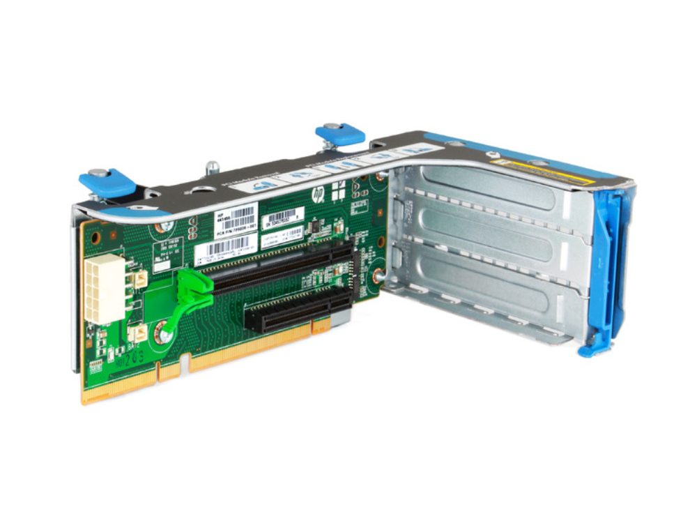 Alternative view of Placa Riser 1 HP DL380 G9 2 Slots PCI-e X16 e X8 - 729806-001 Gaiola 729078-001