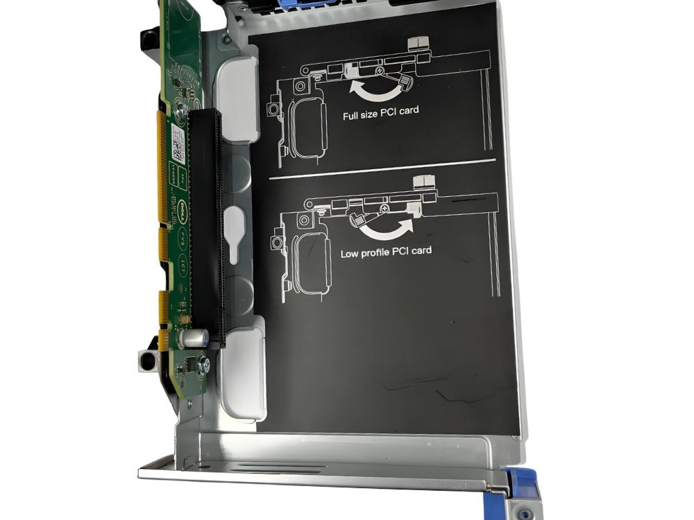 Placa Riser Dell PWA Left Harpoon 1x PCIe - 0C1PHV + Gaiola 01RF92