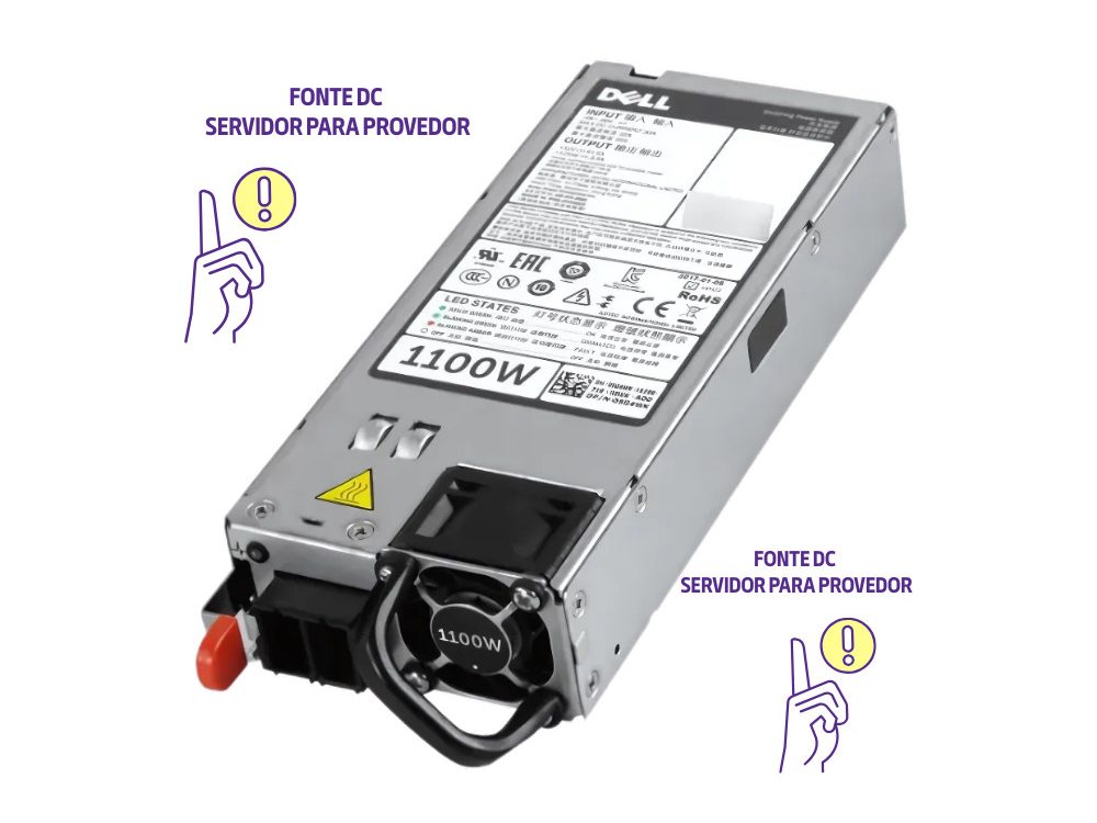 Alternative view of Servidor Dell R630 Provedor Dual 2680 V4 128GB 4TB + 500GB