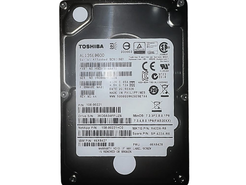 Disco Rígido Interno Toshiba 600GB 10K 2.5 SAS - AL13SEB600