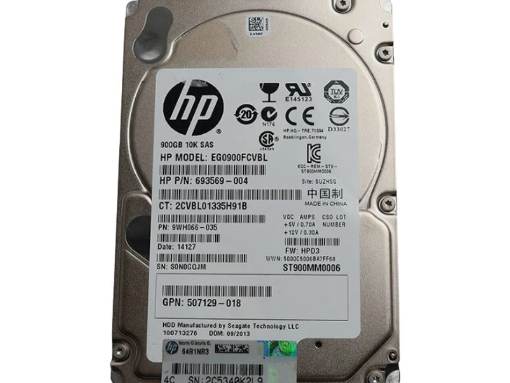 Disco Rígido Interno HP 900Gb 10K 2.5 SAS - 693569-004