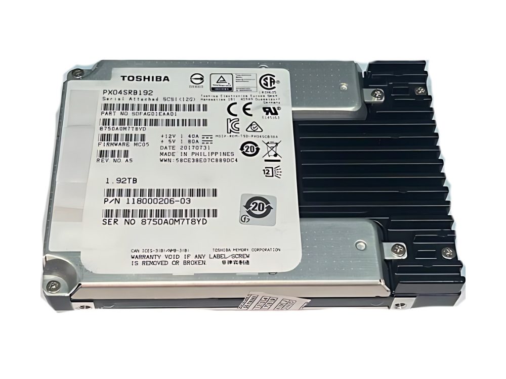 Disco Solido Interno Toshiba 1.92Tb 12Gb SAS - PX04SRB192