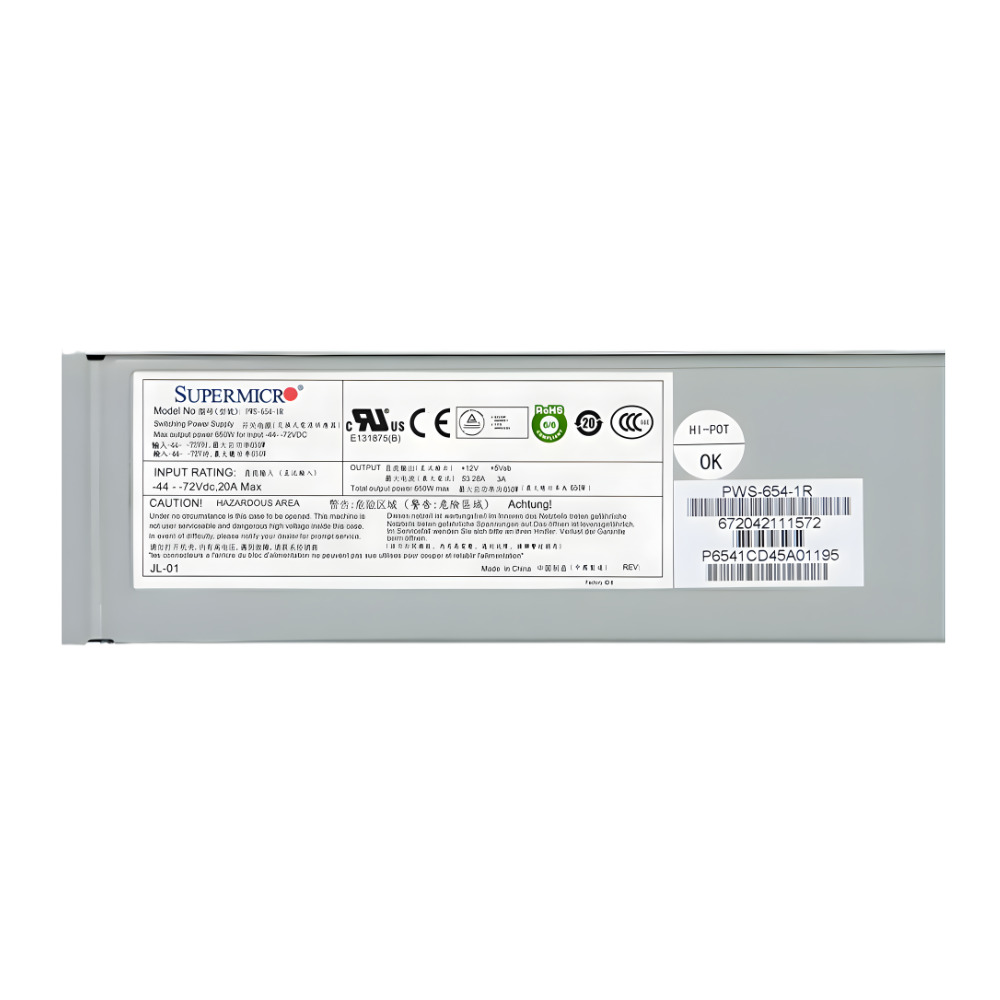 Fonte Servidor SuperMicro 650W 1U - PWS-654-1R - Imagem 3