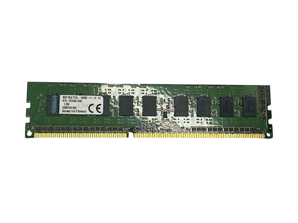 Memória Kingston 8Gb 2Rx8 PC3L 12800E - PE316ELV/8G