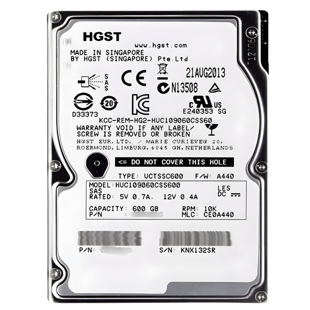 Disco Rígido Interno Hitachi 600Gb 10K 2.5 SAS - 0B31289