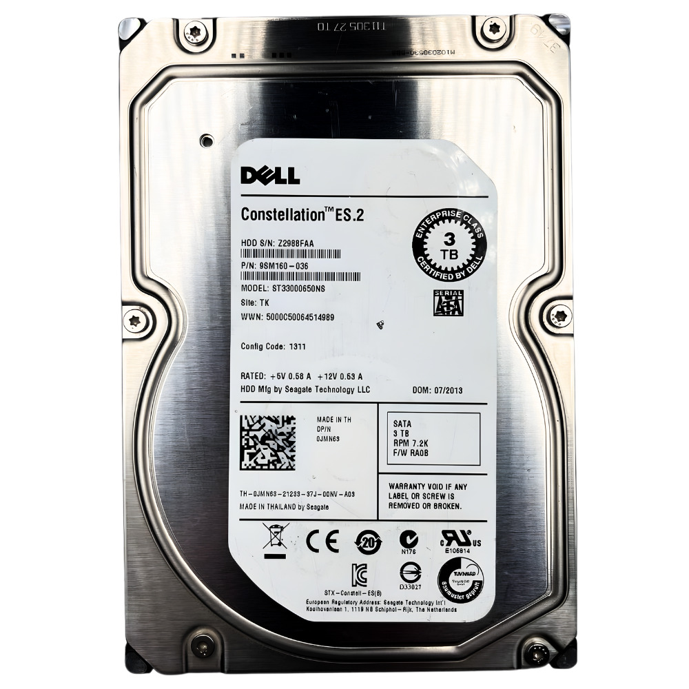 Disco Rígido Dell 3Tb 7.2K 3.5 SATA - 9SM160-036 - Imagem 3