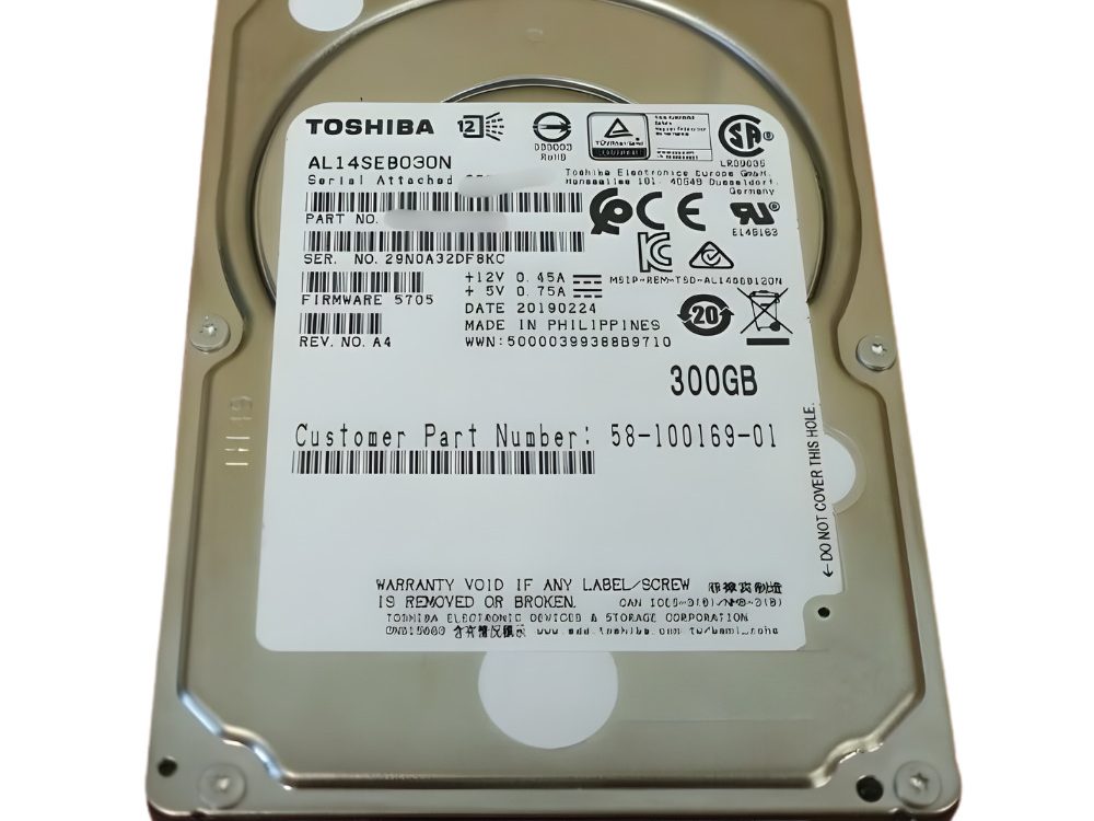 Disco Rigido Interno Toshiba 300Gb 10K 2.5 SAS - CA07173-B200