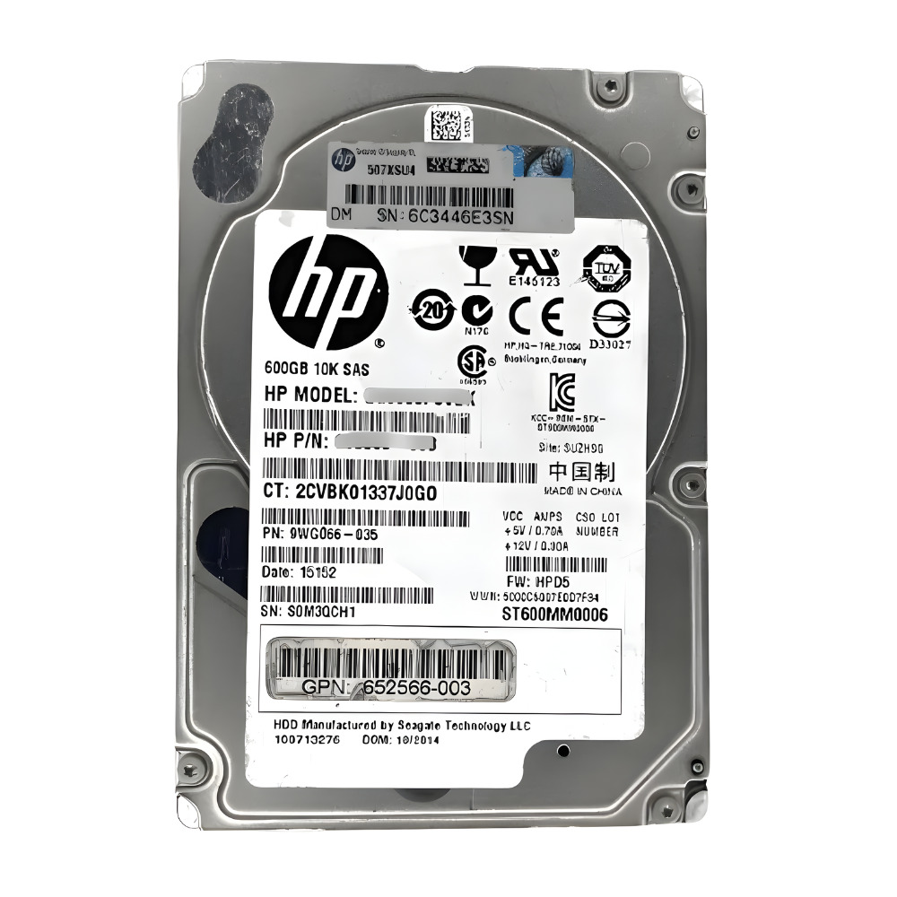 Disco Rígido Interno HP 600Gb 10K 2.5 SAS - 652566-001 - Imagem 3