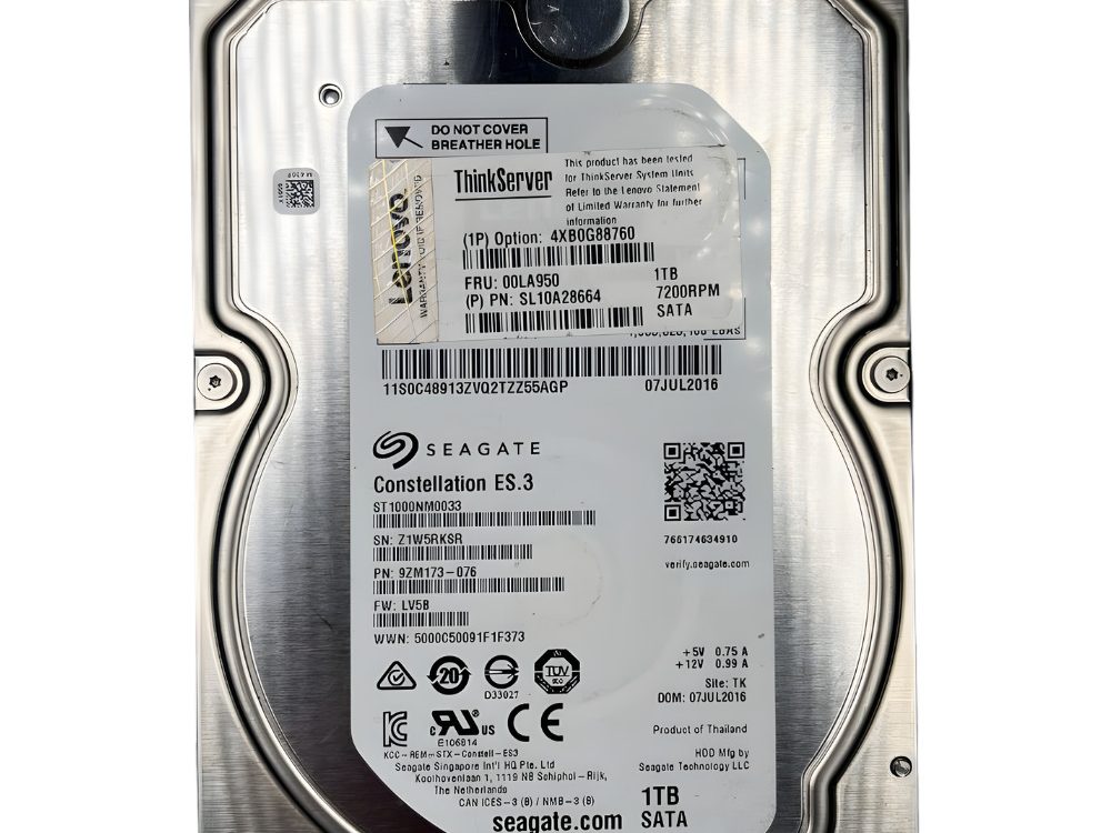 Disco Rígido Interno Seagate 1Tb 7.2K 3.5 SATA - 9ZM173-076