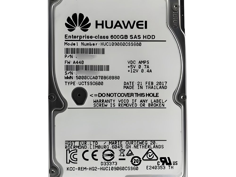 Disco Rígido Interno Huawei 600Gb 10K 2.5 SAS - 1FX200-179