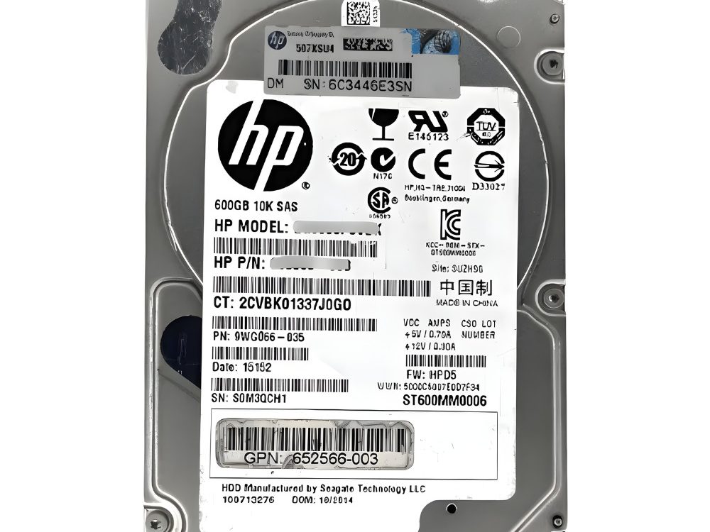 Disco Rígido Interno HPE 600Gb 10K 2.5 SAS - 876936-001