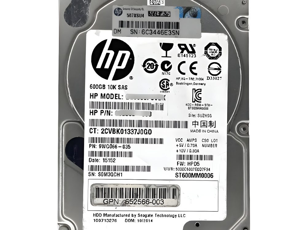 Disco Rígido Interno HP 600Gb 10K 2.5 SAS -872285-001